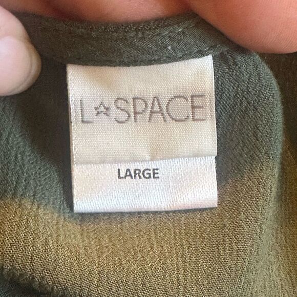 REVOLVE L*SPACE Daylight Shorts Romper Olive Green LARGE - Picture 12 of 16